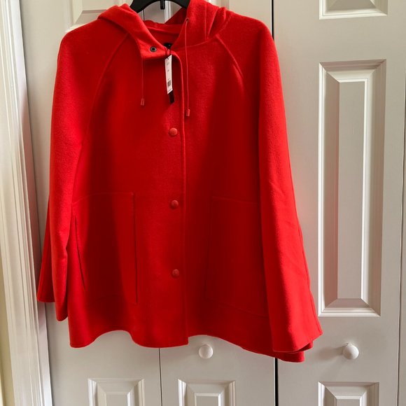 Banana Republic Wool-Blend Coat - Orange - Size XXL NWT - Picture 6 of 11